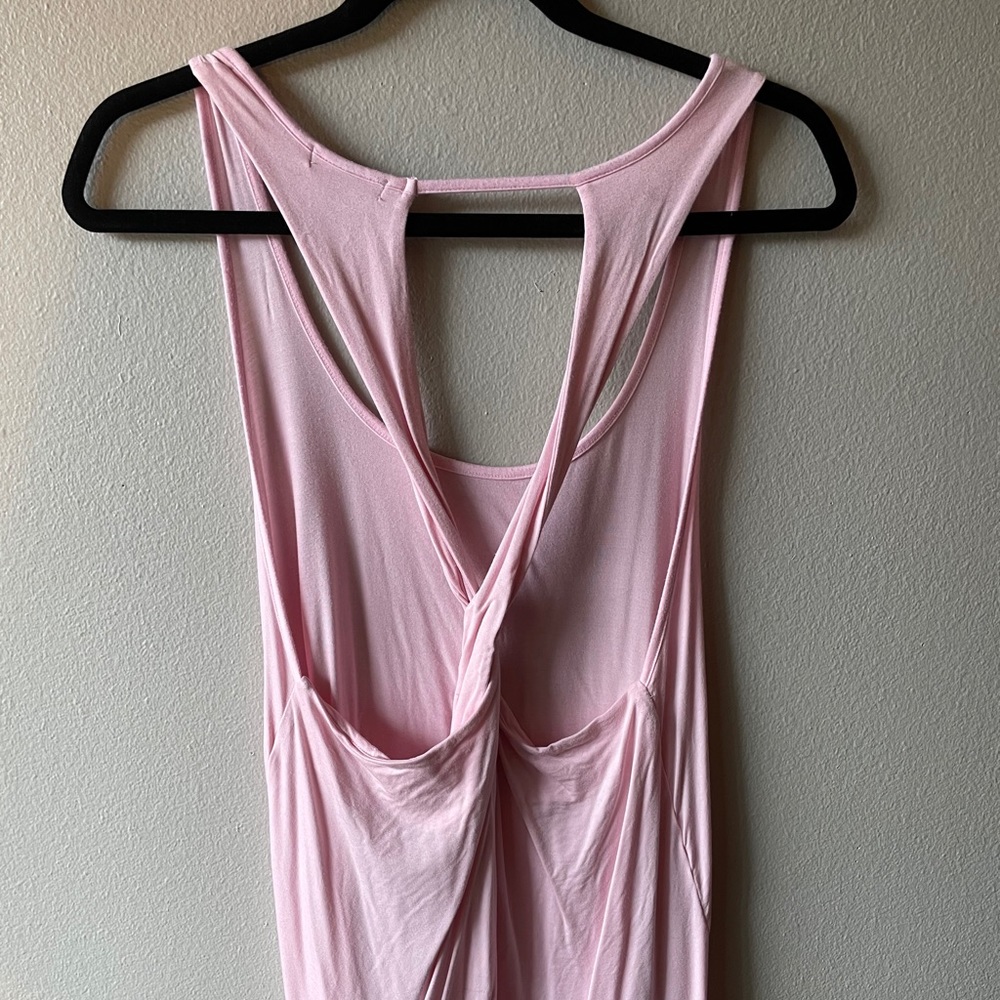 Pink soft twisted back shirt
